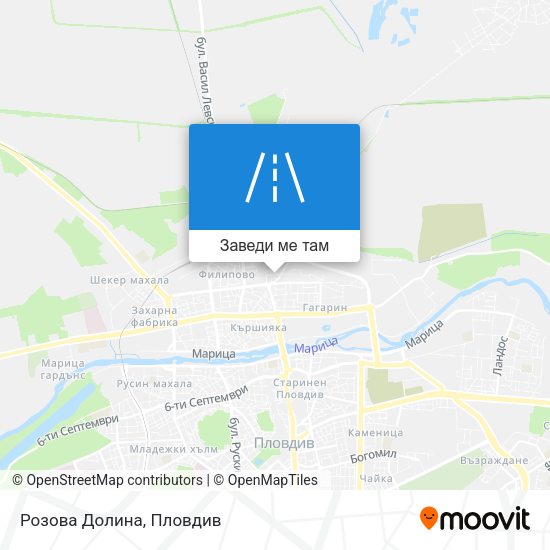 Розова Долина карта