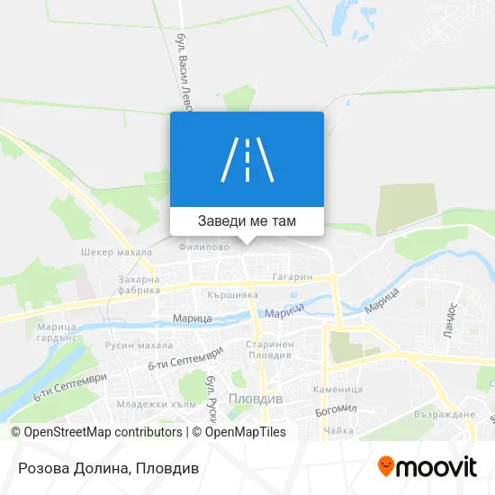 Розова Долина карта