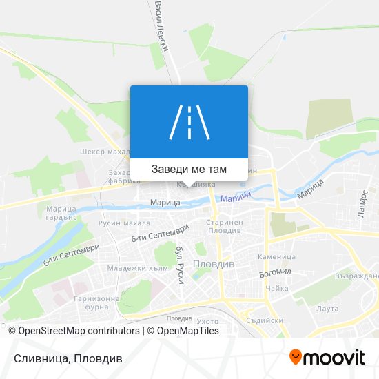 Сливница карта