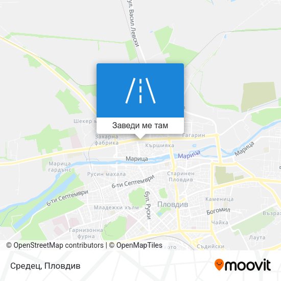 Средец карта