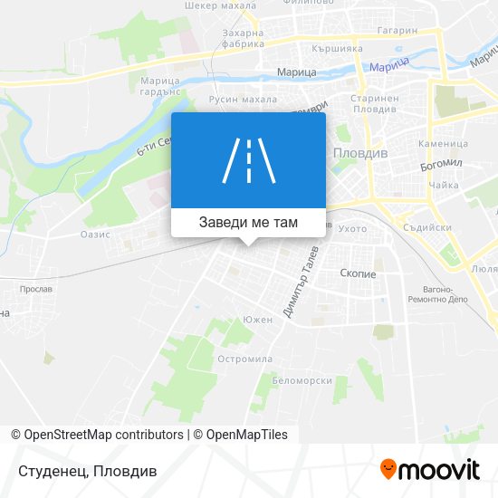 Студенец карта