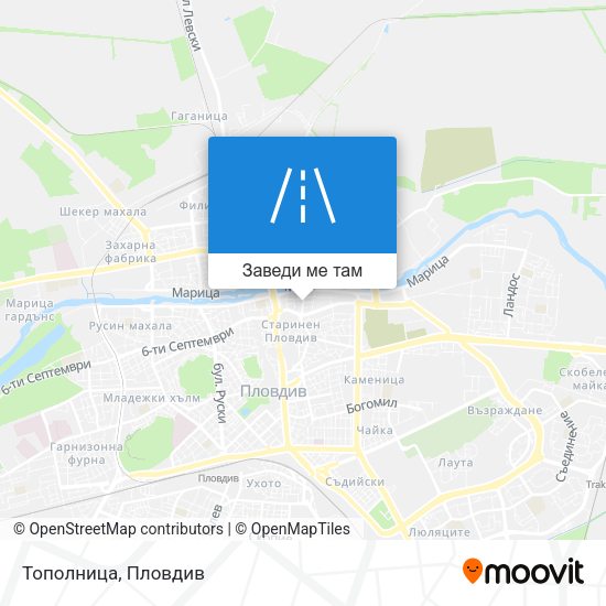 Тополница карта