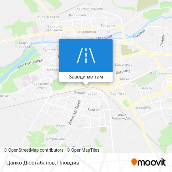 Цанко Дюстабанов карта