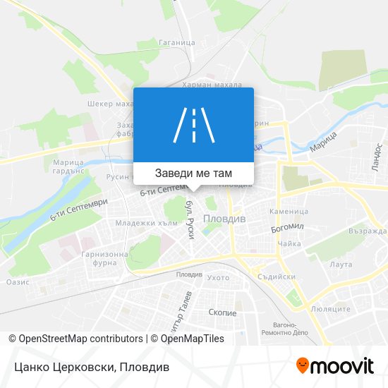 Цанко Церковски карта