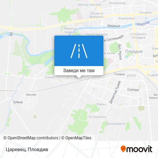 Царевец карта