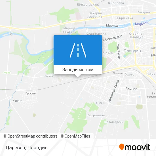 Царевец карта