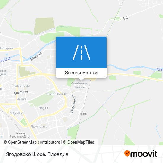 Ягодовско Шосе карта