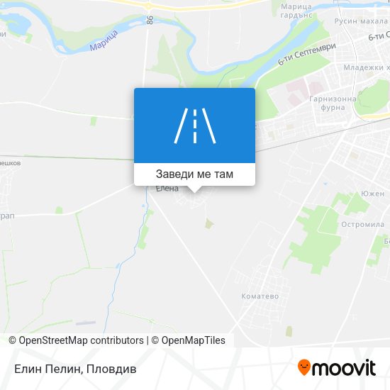 Елин Пелин карта