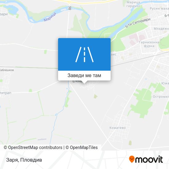 Заря карта