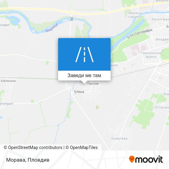 Морава карта