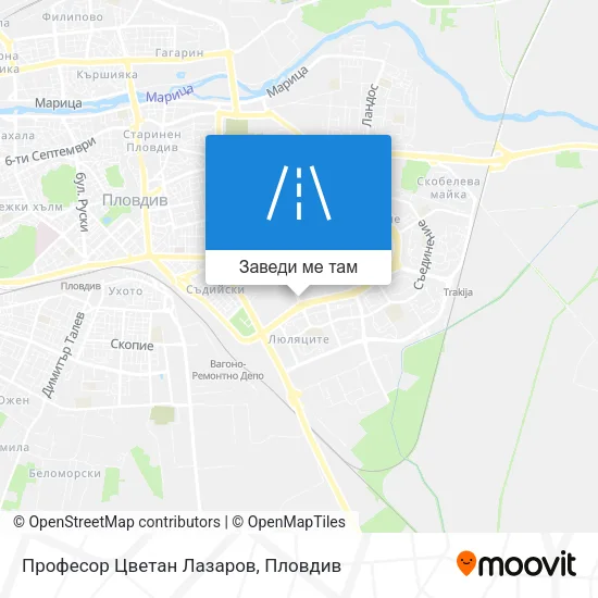 Професор Цветан Лазаров карта