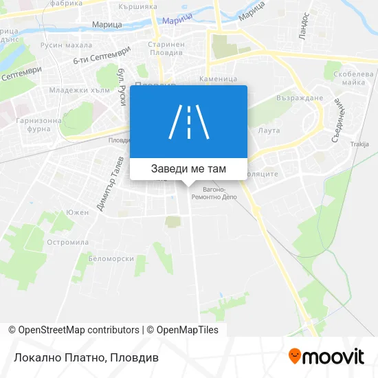 Локално Платно карта