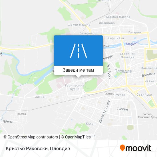 Кръстьо Раковски карта