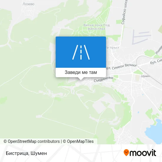 Бистрица карта