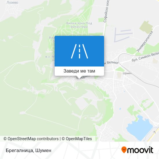 Брегалница карта
