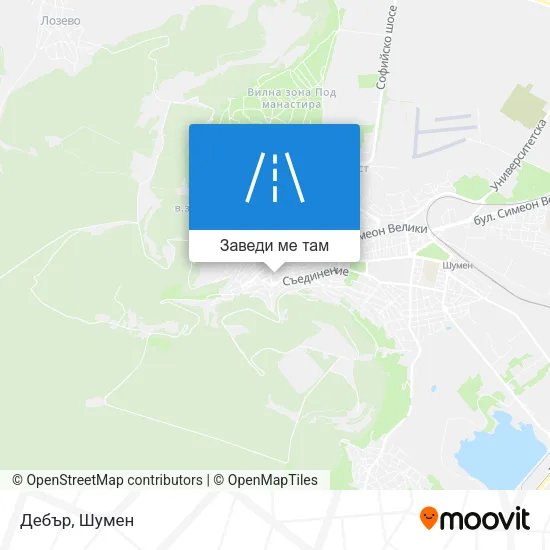 Дебър карта
