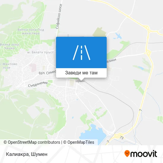 Калиакра карта