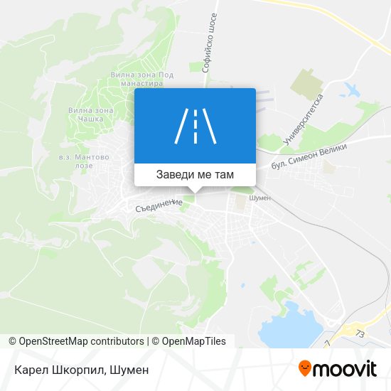 Карел Шкорпил карта