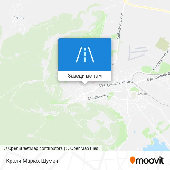 Крали Марко карта