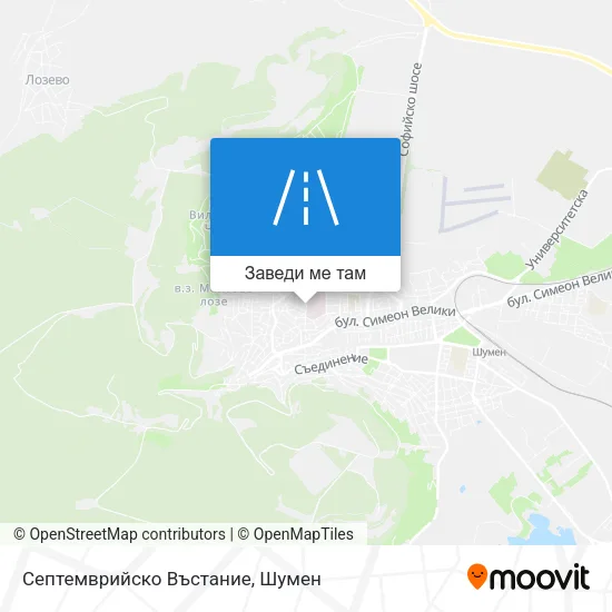 Септемврийско Въстание карта
