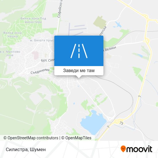 Силистра карта