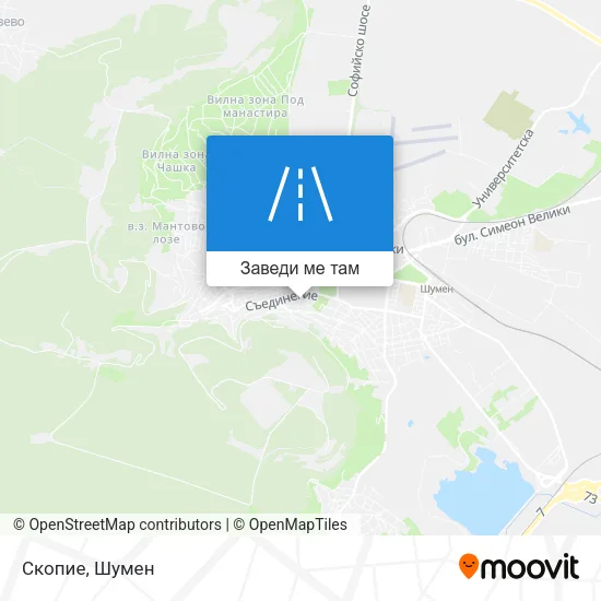 Скопие карта