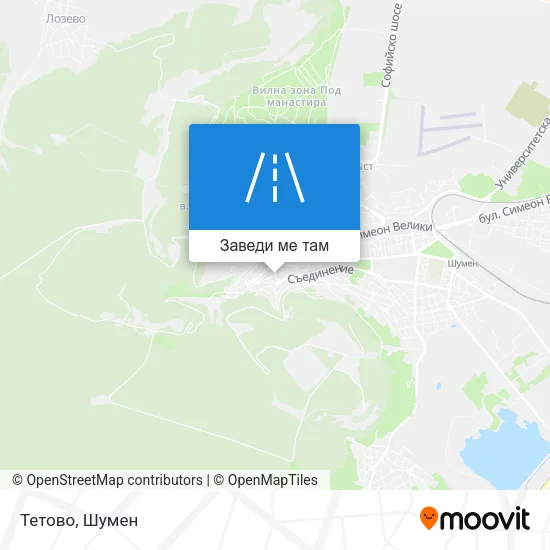 Тетово карта