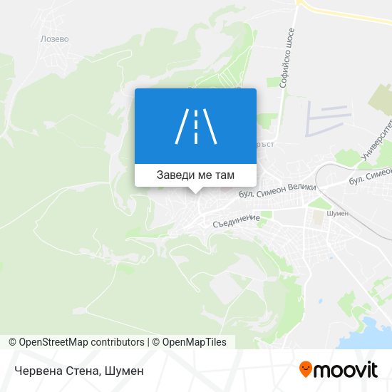 Червена Стена карта