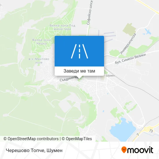 Черешово Топче карта