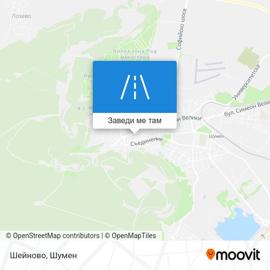 Шейново карта