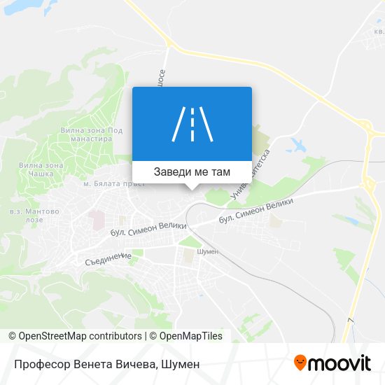 Професор Венета Вичева карта