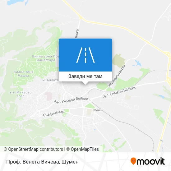 Проф. Венета Вичева карта