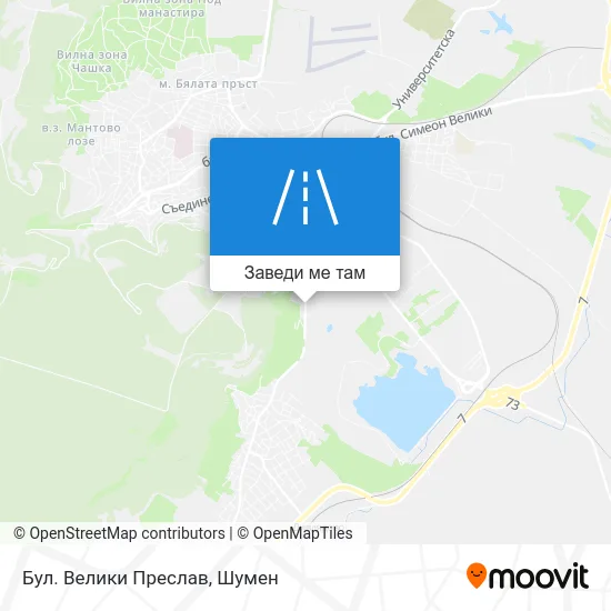 Бул. Велики Преслав карта