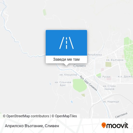Априлско Възтание карта