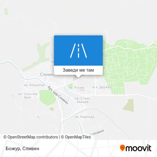 Божур карта