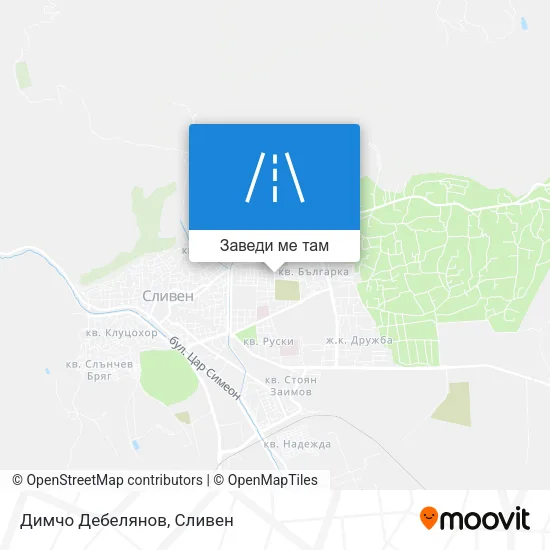 Димчо Дебелянов карта