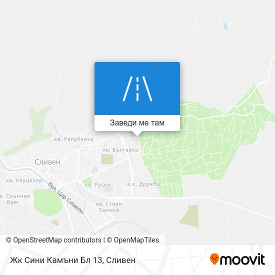 Жк Сини Камъни Бл 13 карта