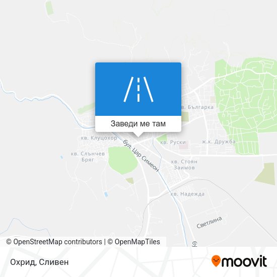 Охрид карта