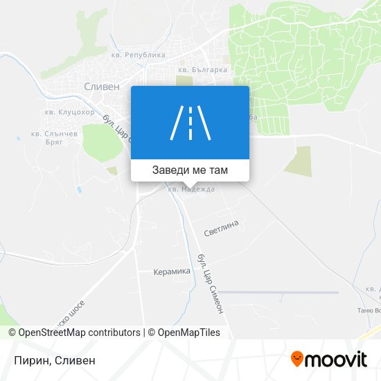 Пирин карта