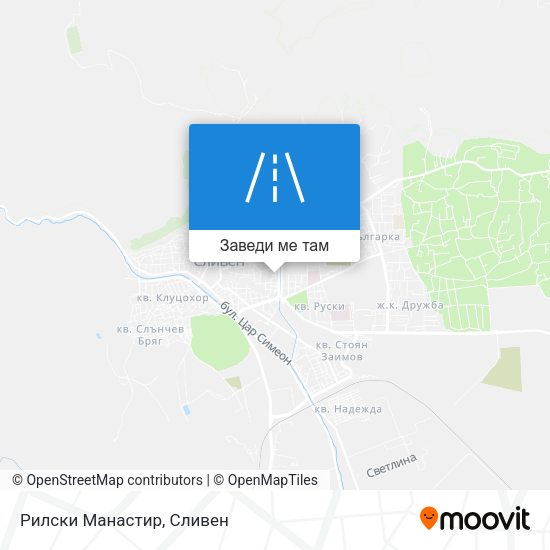 Рилски Манастир карта