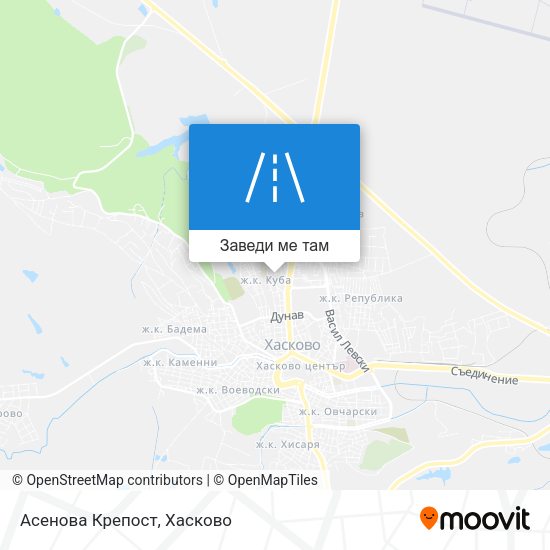 Асенова Крепост карта