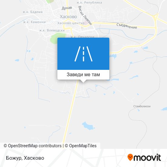 Божур карта