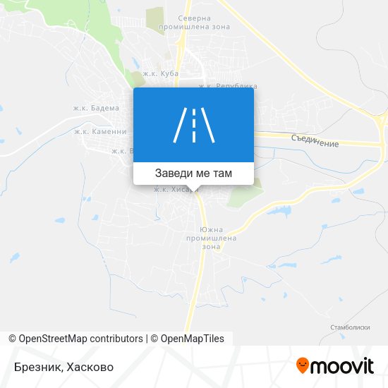 Брезник карта