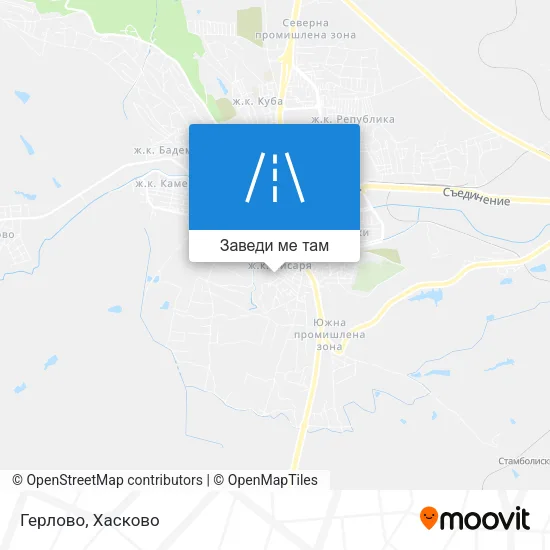 Герлово карта