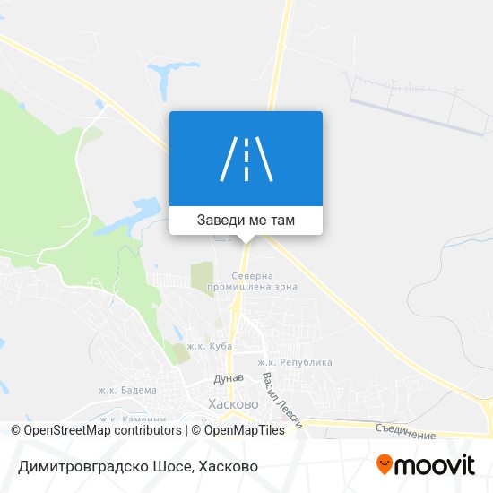 Димитровградско Шосе карта