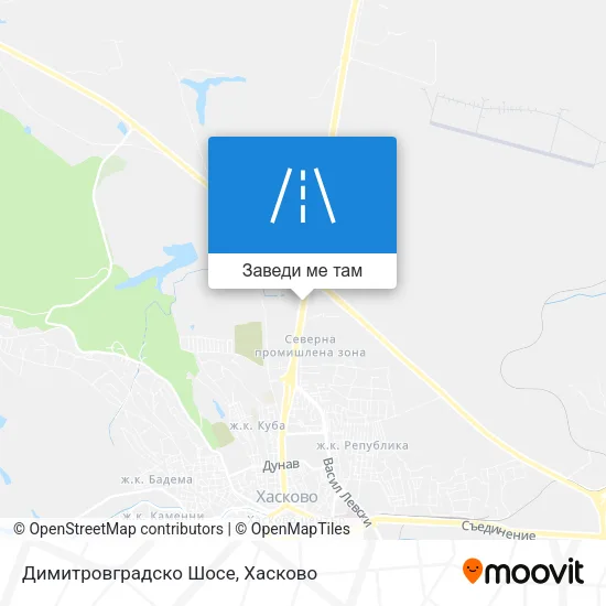Димитровградско Шосе карта