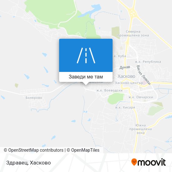 Здравец карта