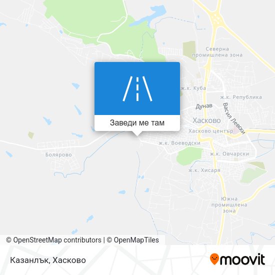 Казанлък карта
