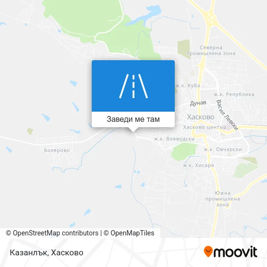 Казанлък карта