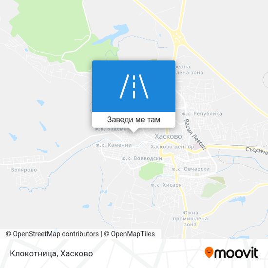 Клокотница карта